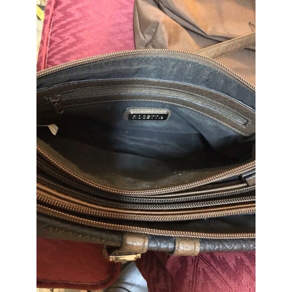 Vintage Rossetti Leather Purse,Crossbody,3 Compartments,1 Front Pocket - Picture 4 of 6